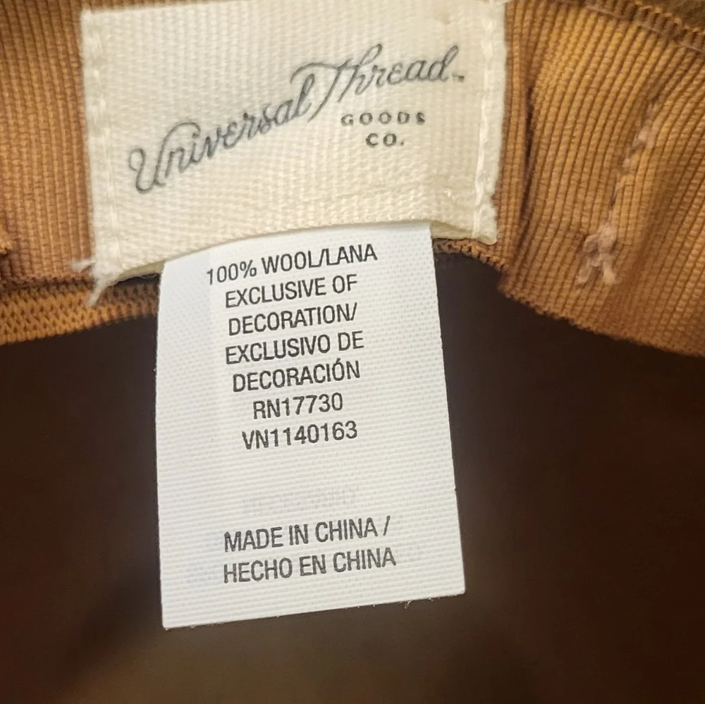Universal Thread Tan Wool Hat - Picture 6 of 6